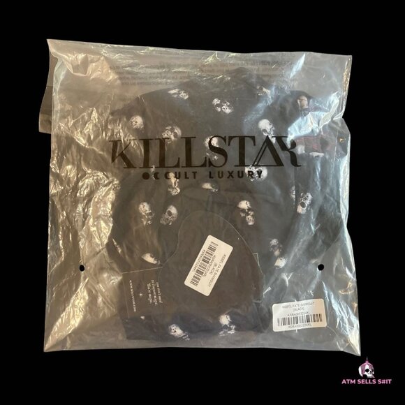 NWT Killstar Rebel Fate Skull Print Monokini Swimsuit Plus Size 4X - Picture 7 of 9